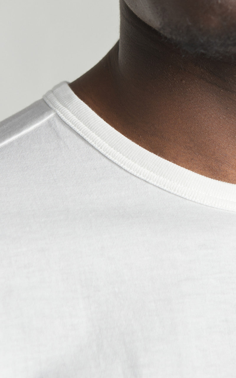 Merz b. Schwanen 1950s Crew Neck Tee White