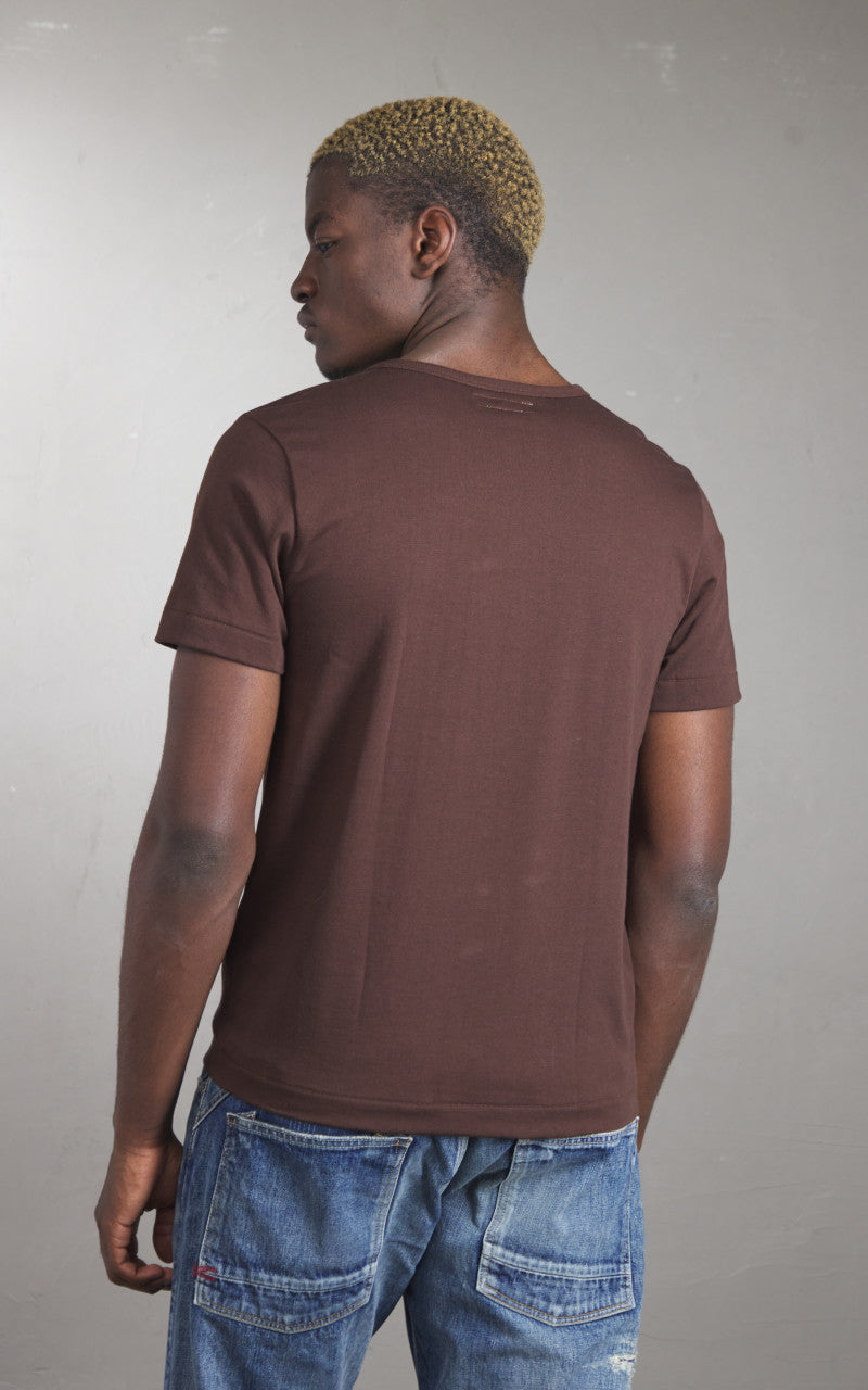 Merz b. Schwanen 215 Heavyweight Crew Neck Tee Coffee
