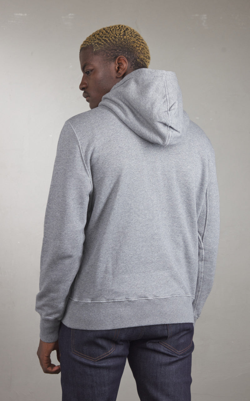 Merz b. Schwanen HDJKT02 Hooded Zip Jacket Grey Melange