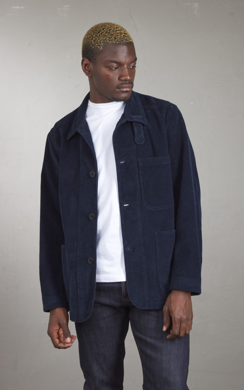 Merz b. Schwanen JKT03C Corduroy Jacket Dark Navy