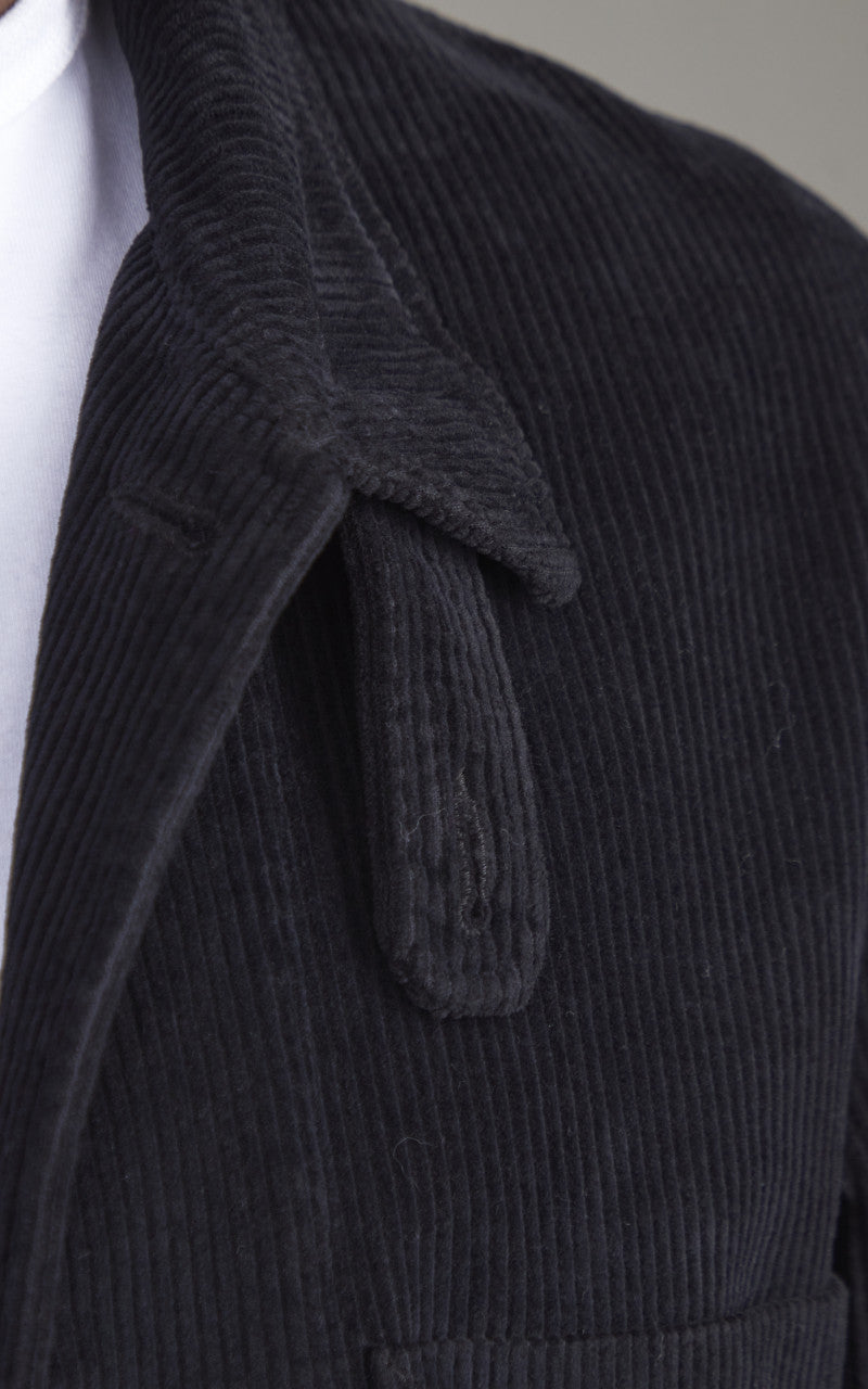 Merz b. Schwanen JKT03C Corduroy Jacket Deep Black