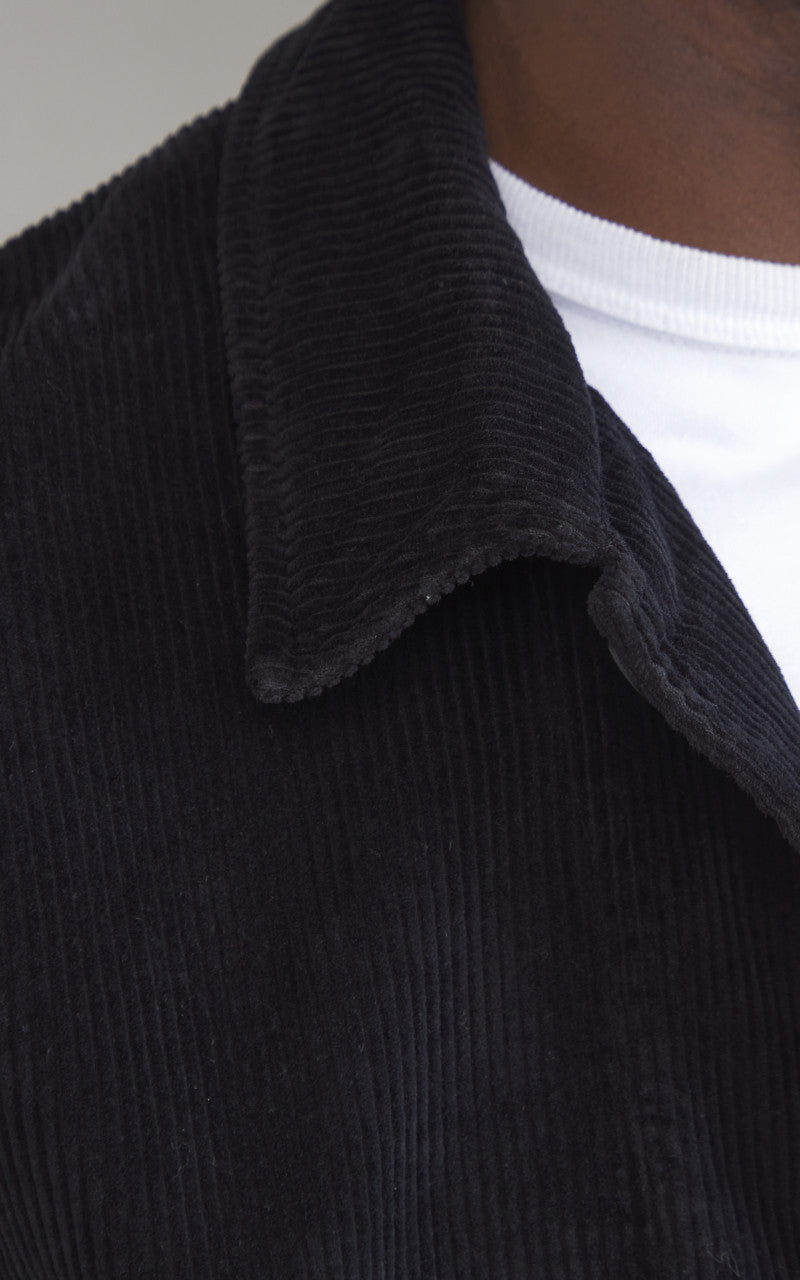 Merz b. Schwanen JKT03C Corduroy Jacket Deep Black