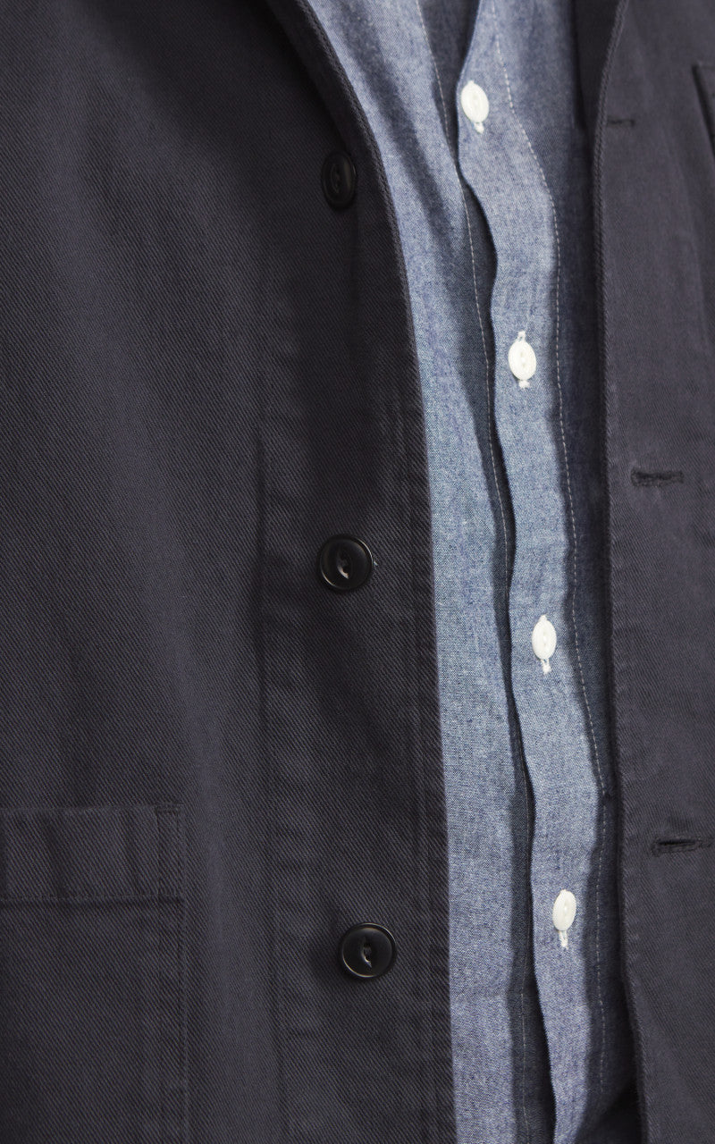 Merz b. Schwanen JKT05 Broken Twill Jacket Charcoal