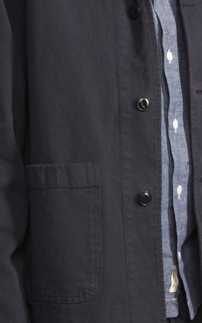 Merz b. Schwanen JKT05 Broken Twill Jacket Charcoal