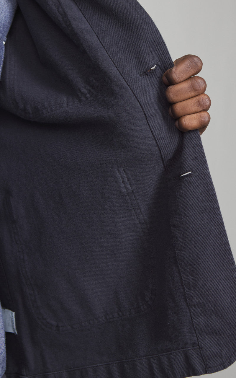 Merz b. Schwanen JKT05 Broken Twill Jacket Charcoal