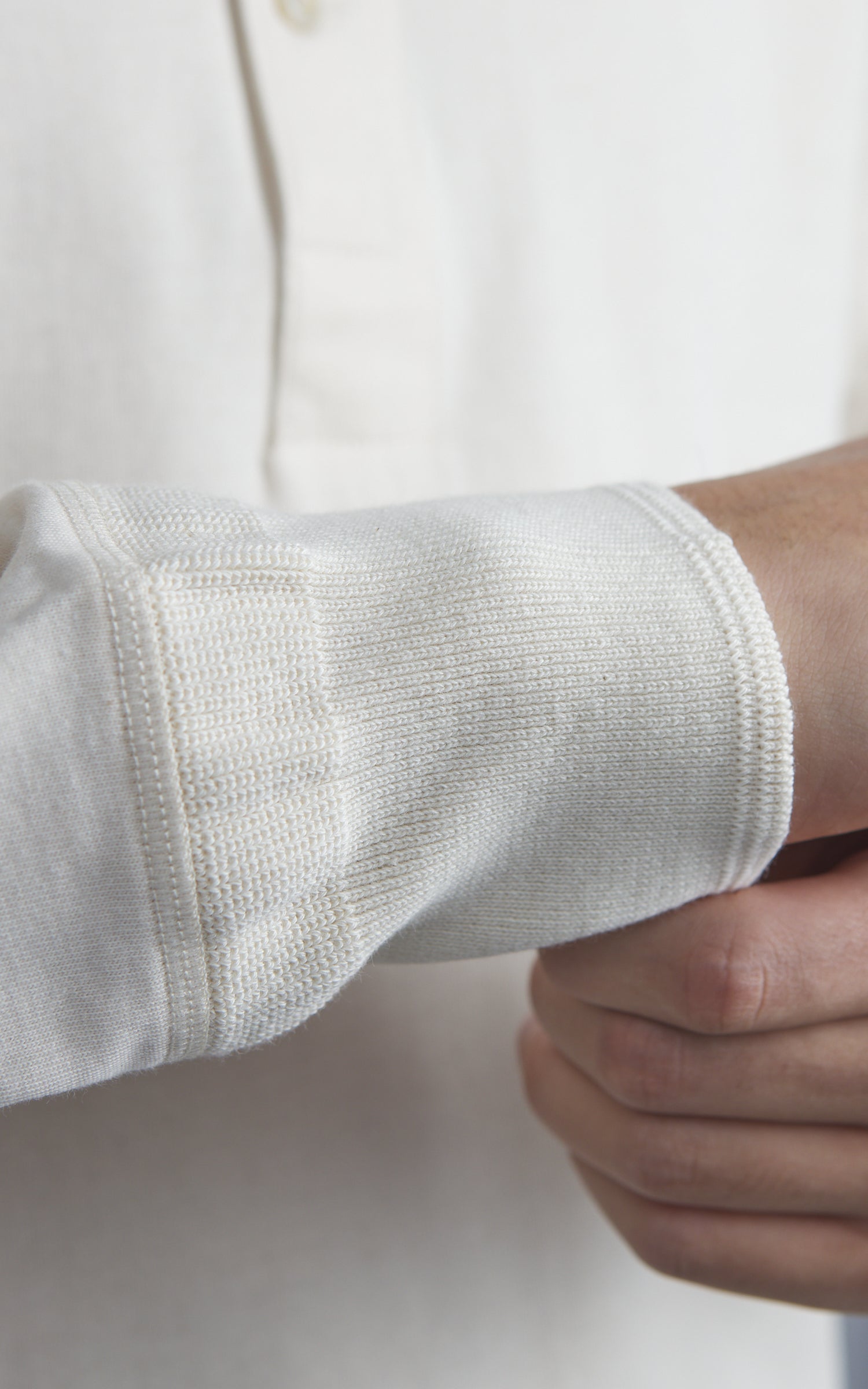 Merz b. Schwanen 2M06 Vintage Machine Refined Longsleeve Henley Nature