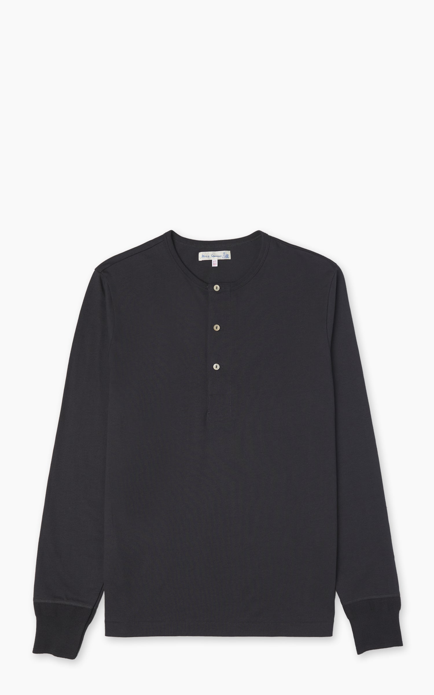 Merz b. Schwanen 2M06 Vintage Machine Refined Longsleeve Charcoal