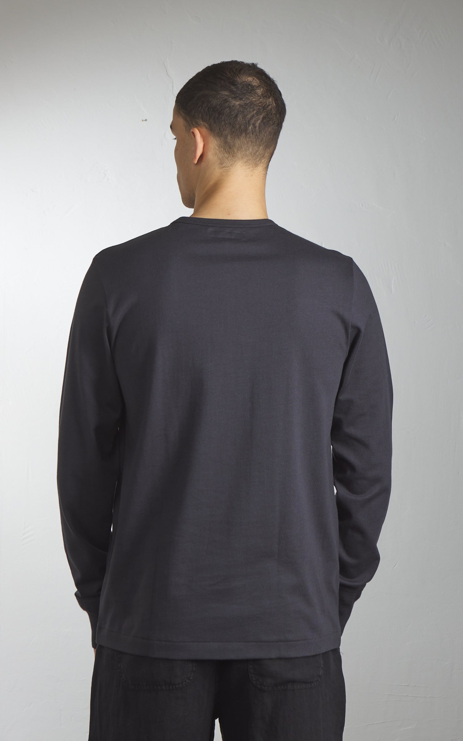 Merz b. Schwanen 2M06 Vintage Machine Refined Longsleeve Charcoal