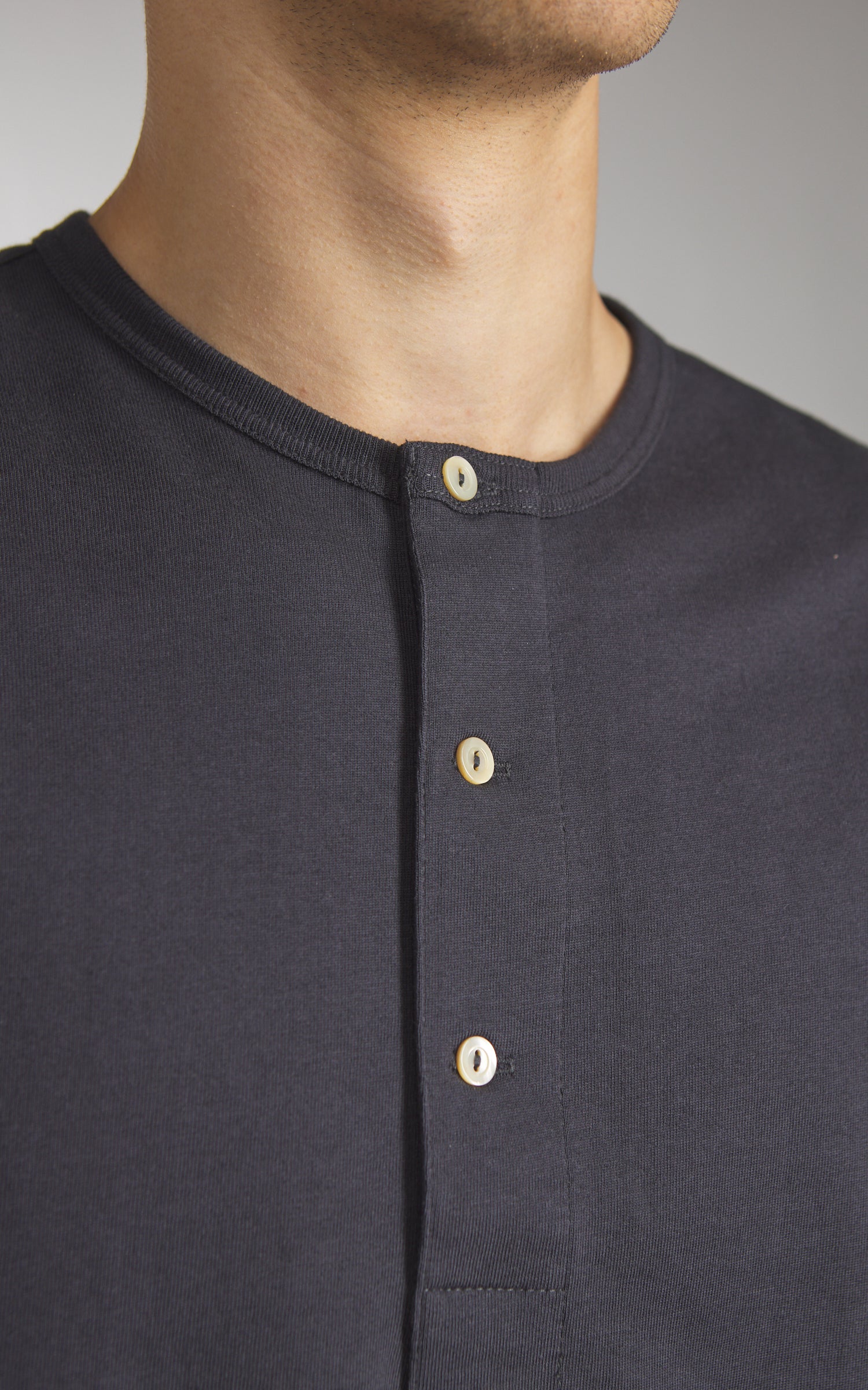 Merz b. Schwanen 2M06 Vintage Machine Refined Longsleeve Charcoal