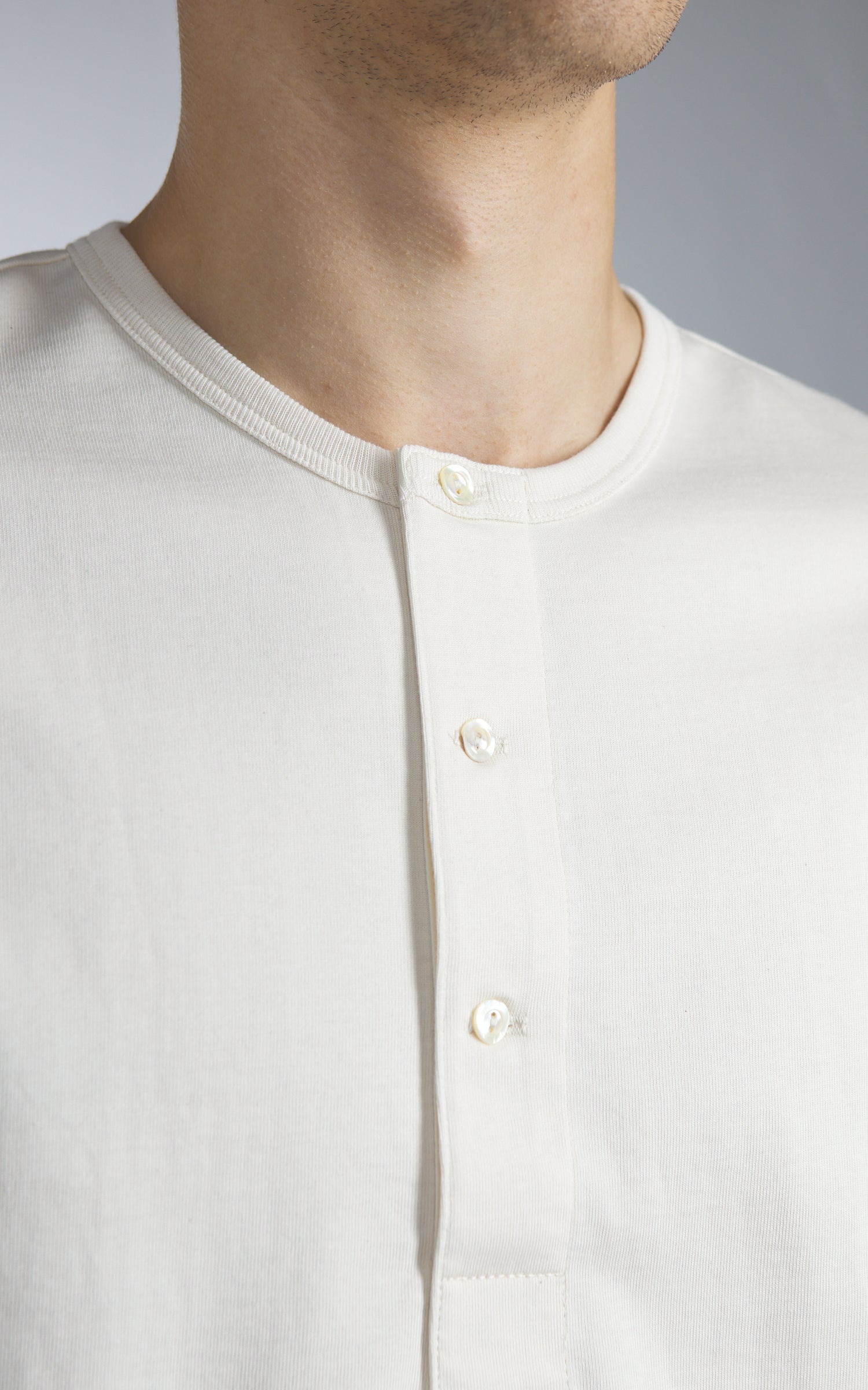 Merz b. Schwanen 2M07 Vintage Machine Refined Short Sleeve Nature