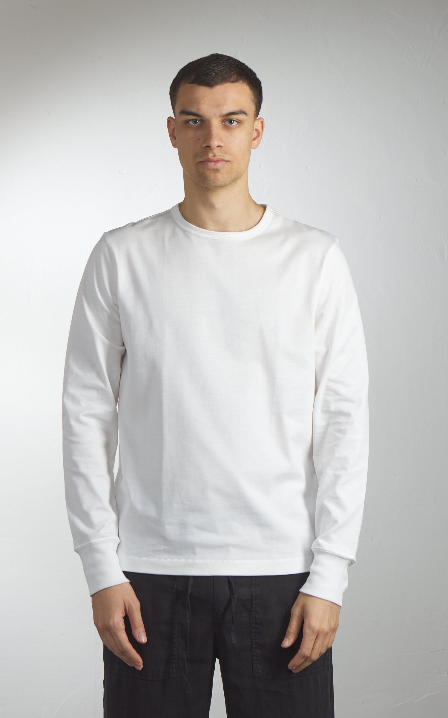 Merz b. Schwanen 2M15LS Vintage Machine Refined Longsleeve White