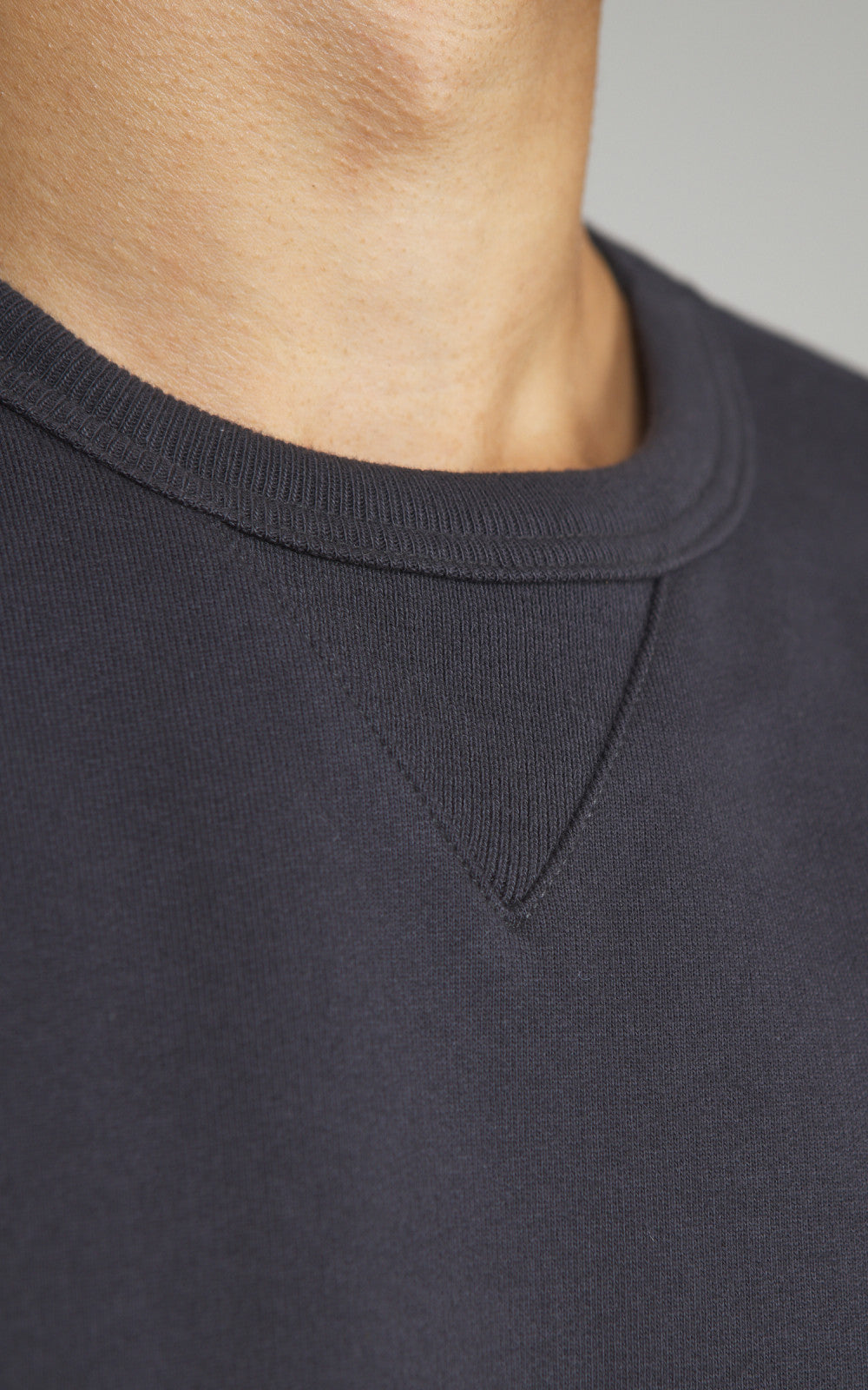 Merz b. Schwanen 3M46 Sturdy Loopback Fleece Sweatshirt Charcoal