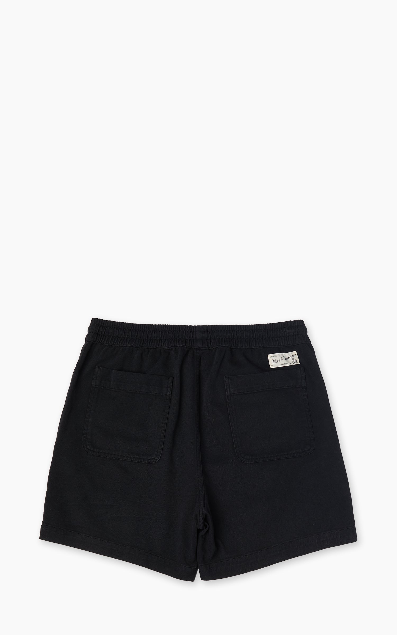 Merz b. Schwanen MALIBU01T Twill Shorts Deep Black