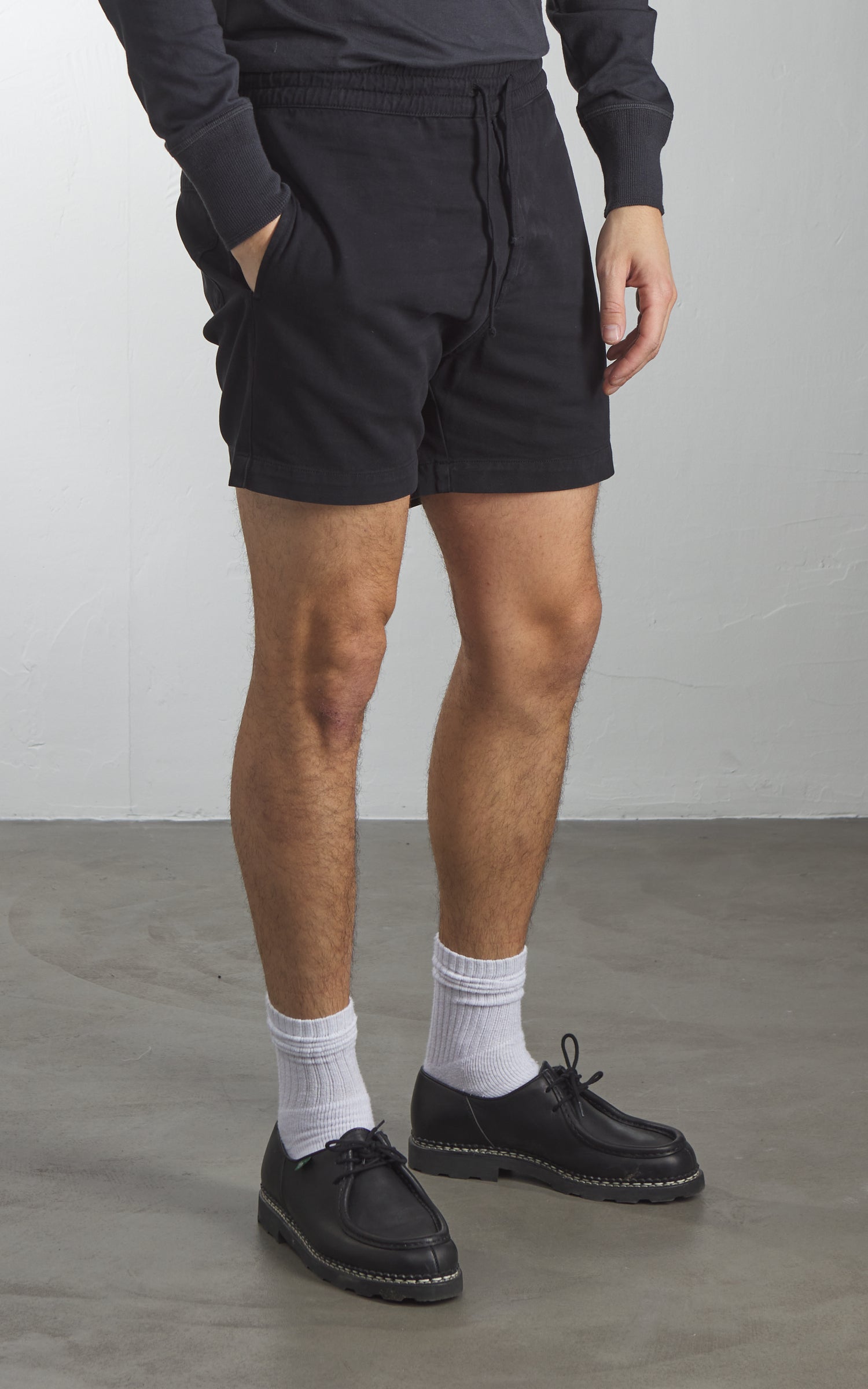 Merz b. Schwanen MALIBU01T Twill Shorts Deep Black