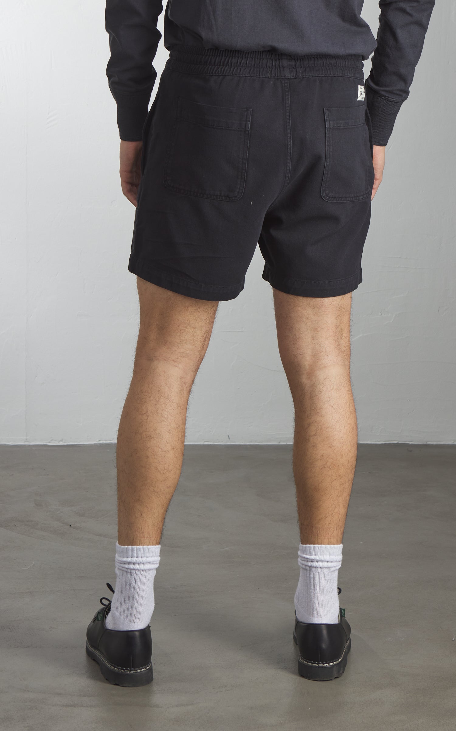 Merz b. Schwanen MALIBU01T Twill Shorts Deep Black