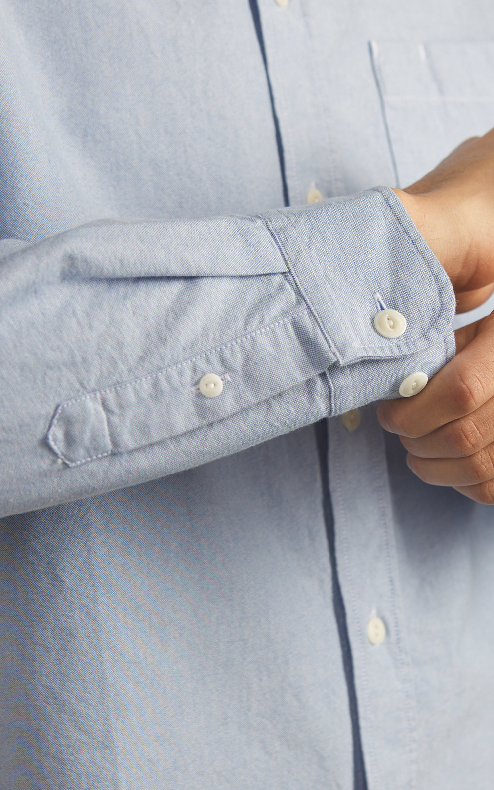 Merz b. Schwanen SHIRT19OX Oxford Shirt Light Blue