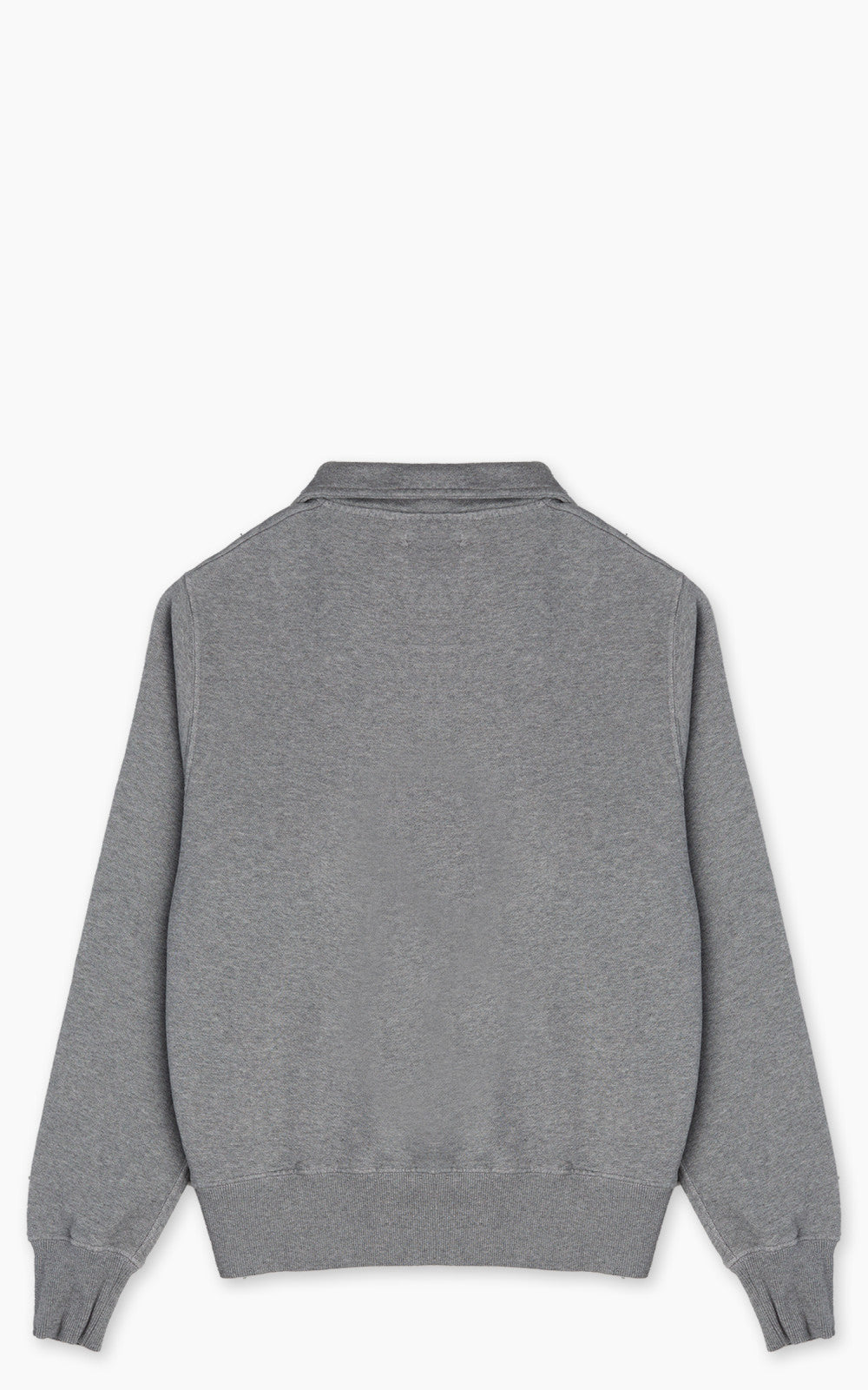 Merz b. Schwanen ZIPC01 Zip Collar Sweatshirt Grey Melange