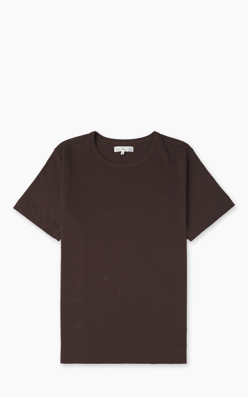 Merz b. Schwanen 215 Heavyweight Crew Neck Tee Coffee