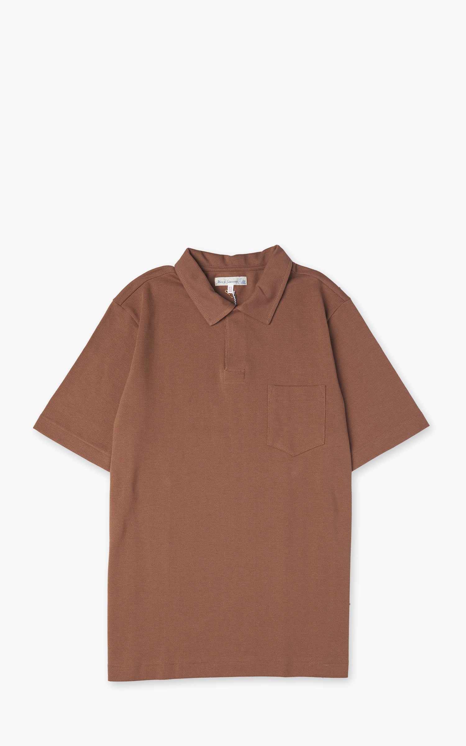 Merz b. Schwanen 2PKPL Pocket Polo Shirt Nut