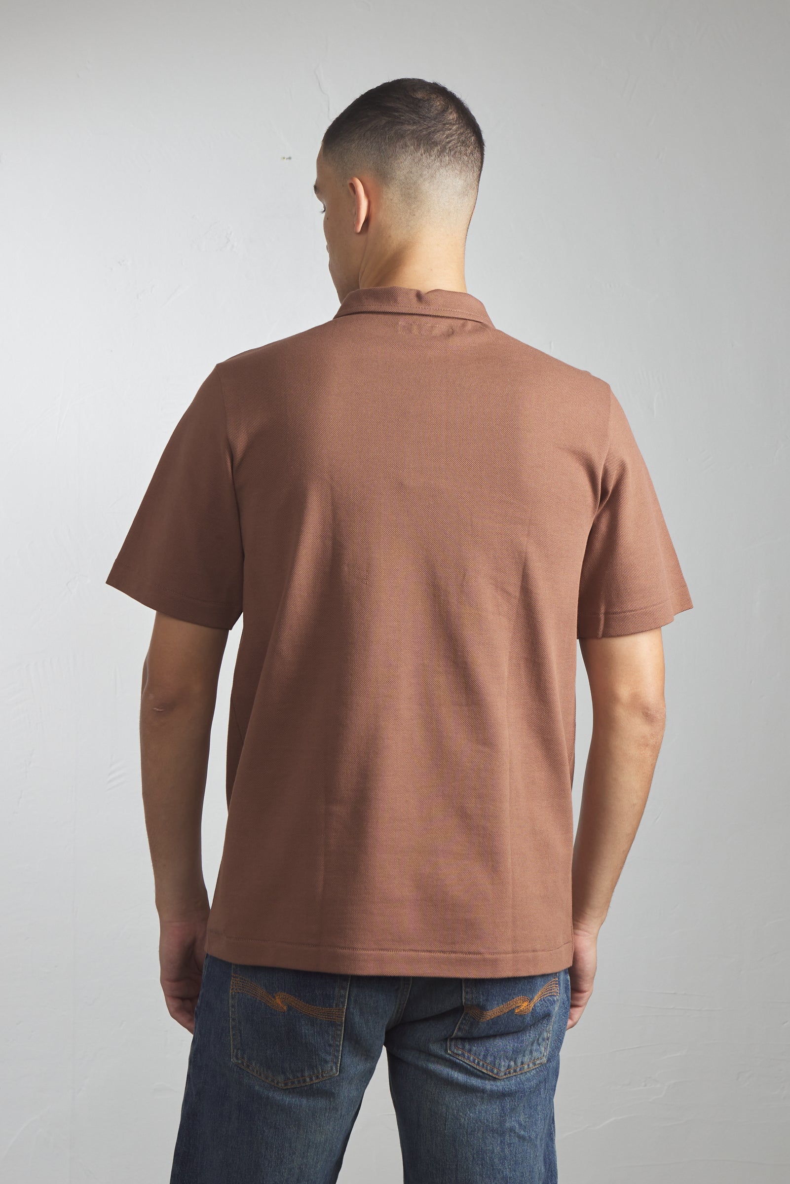 Merz b. Schwanen 2PKPL Pocket Polo Shirt Nut