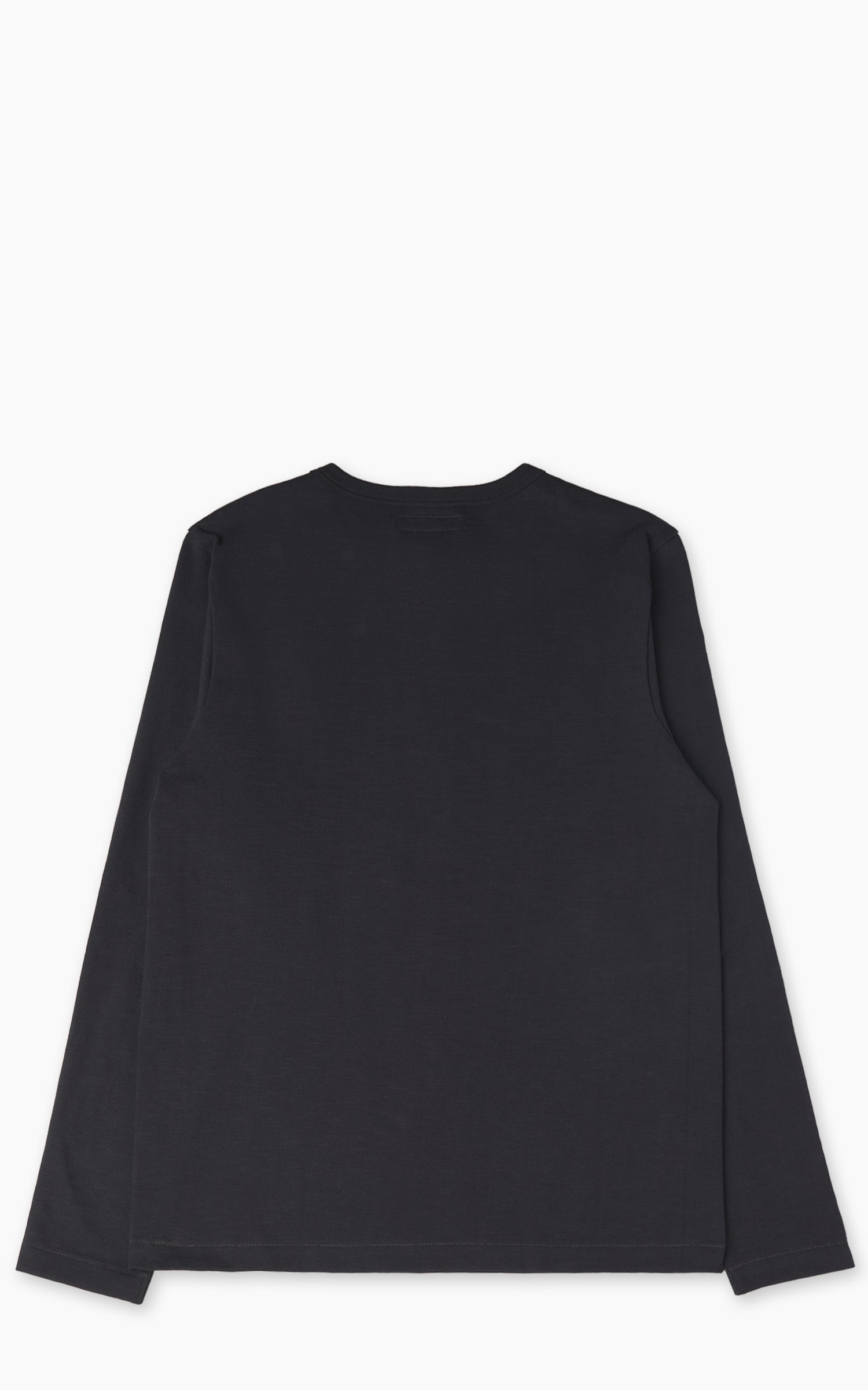 Merz b. Schwanen 2S08 Loopwheeled Heavyweight Long Sleeve Henley Charcoal