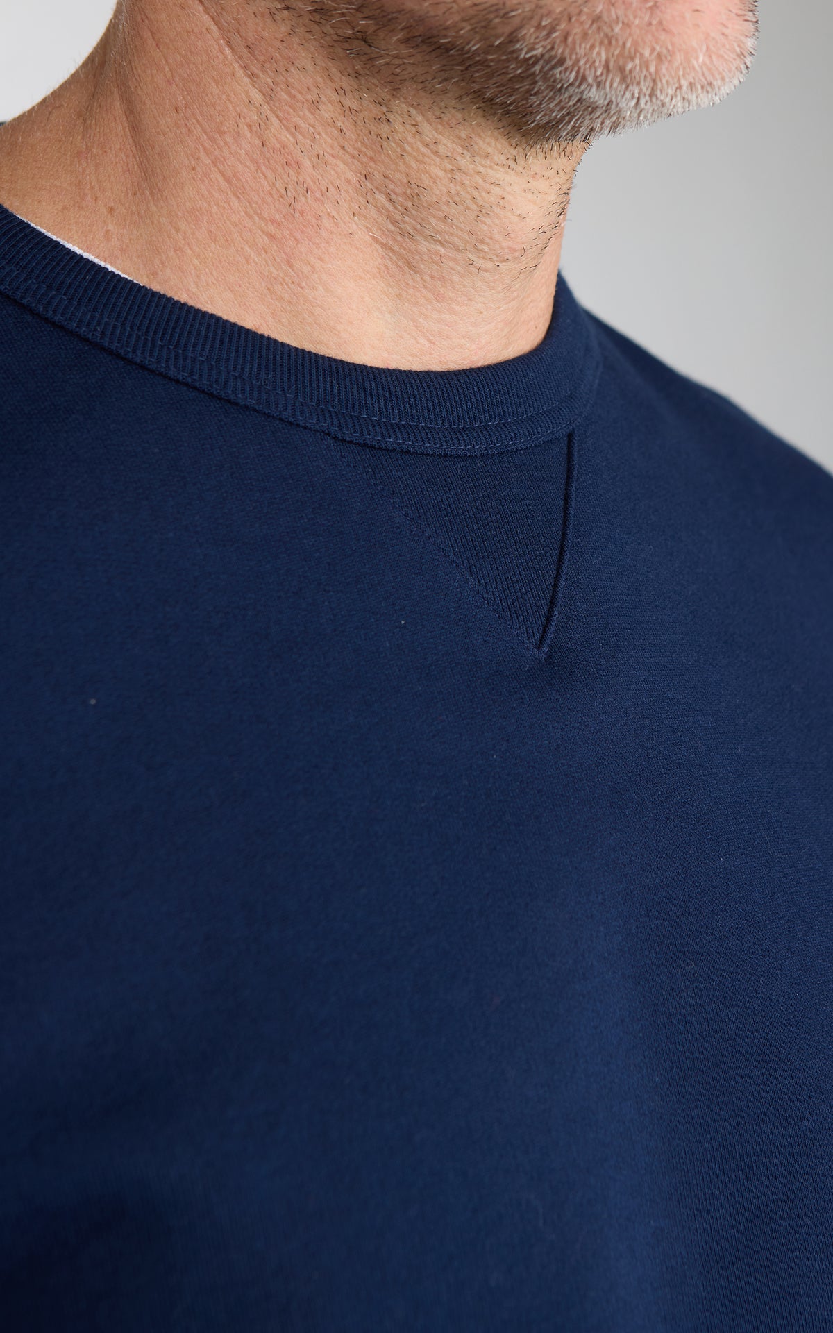 Merz b. Schwanen 3M46 Sturdy Loopback Fleece Sweatshirt Ink Blue