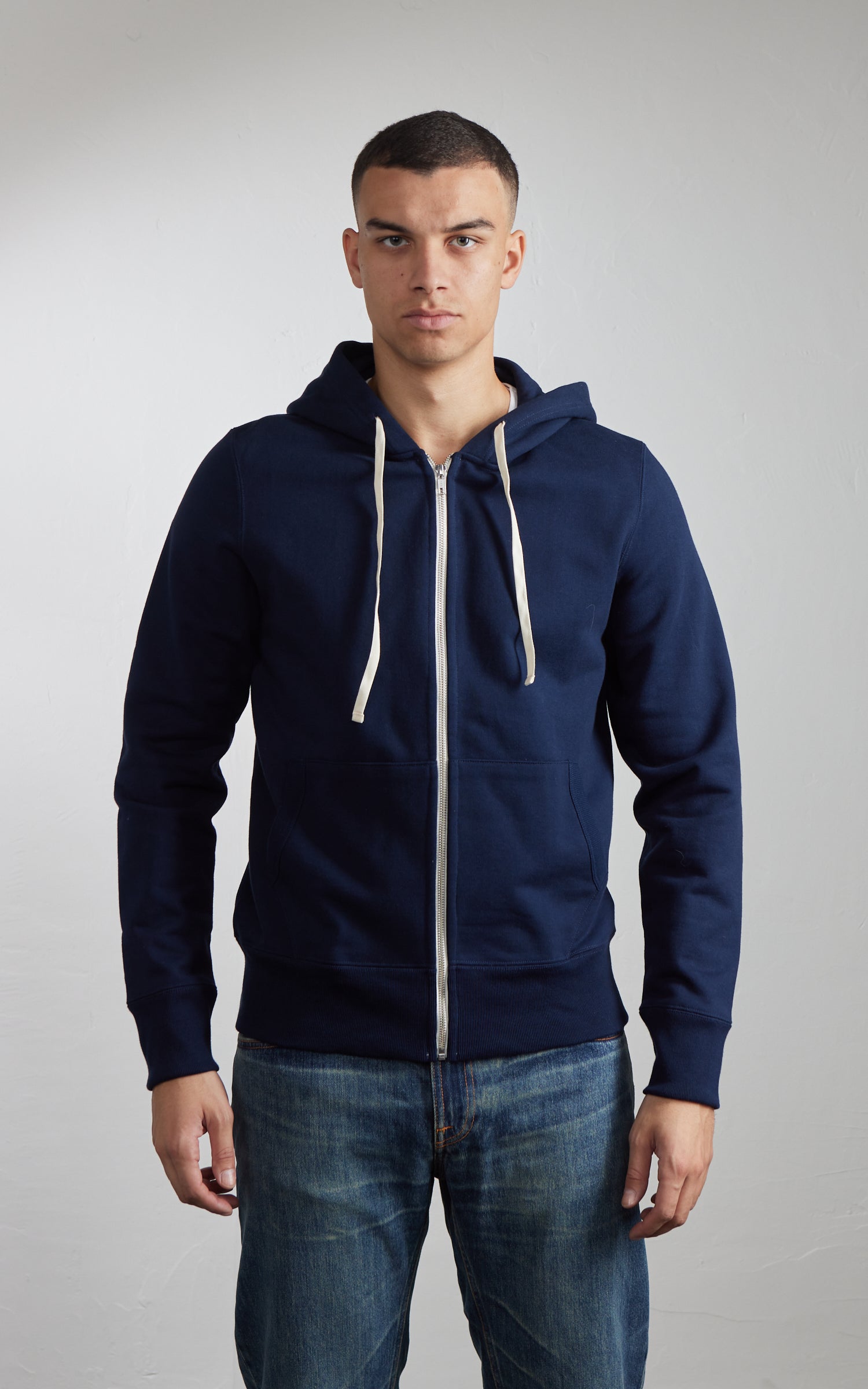 Merz b. Schwanen 3s80 Hooded Jacket Ink Blue