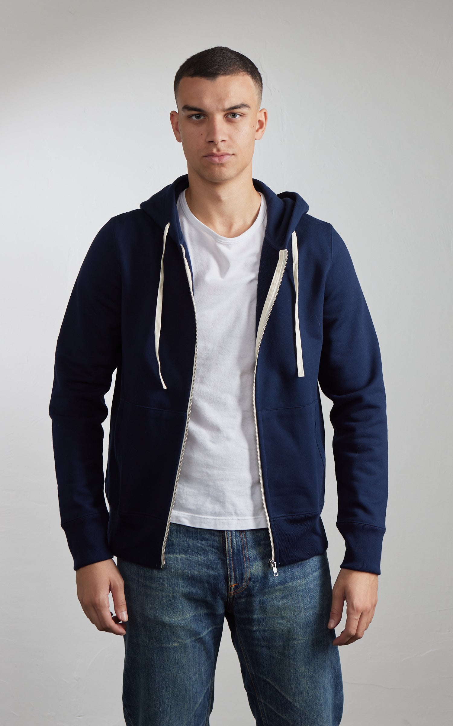 Merz b. Schwanen 3s80 Hooded Jacket Ink Blue