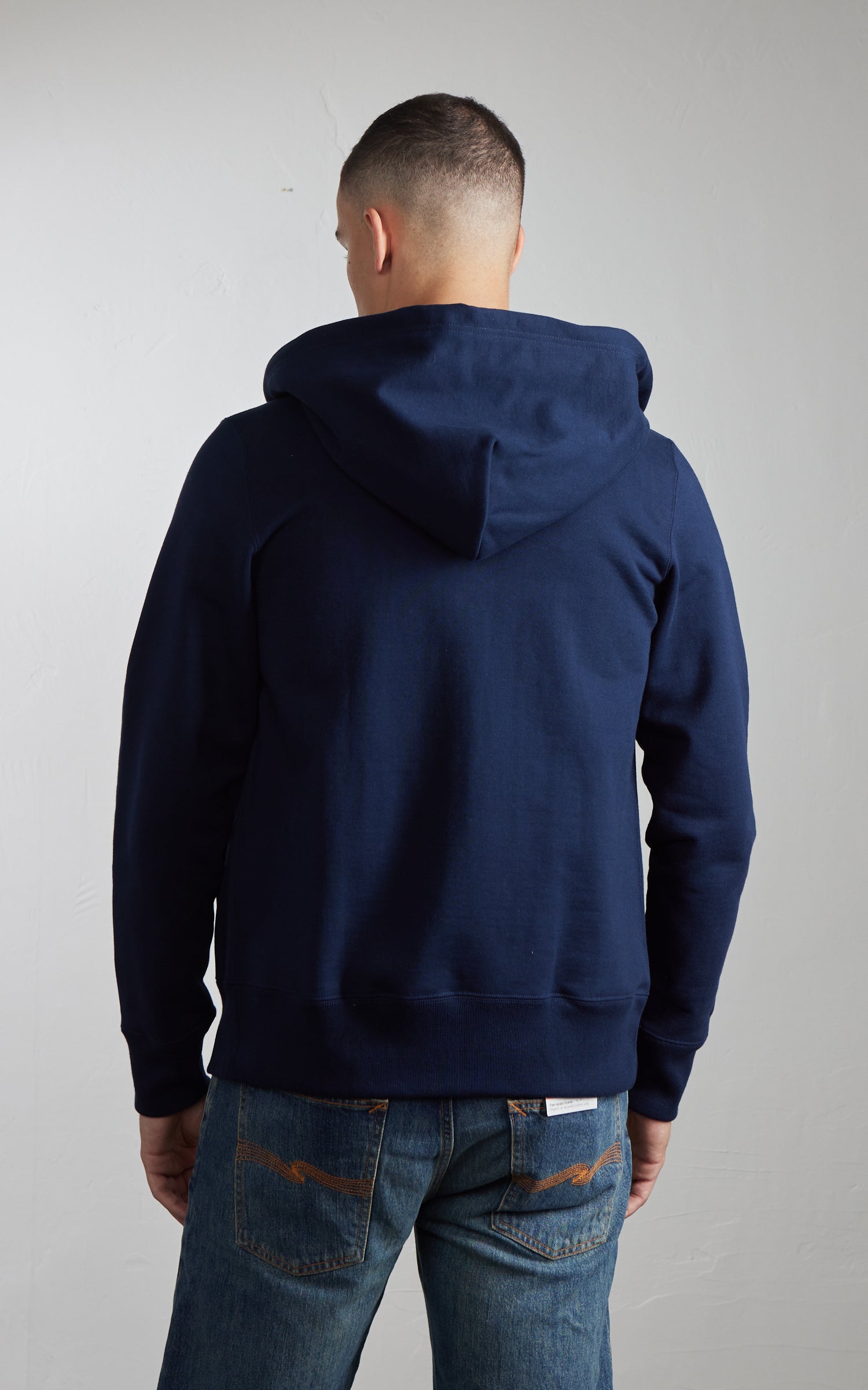 Merz b. Schwanen 3s80 Hooded Jacket Ink Blue