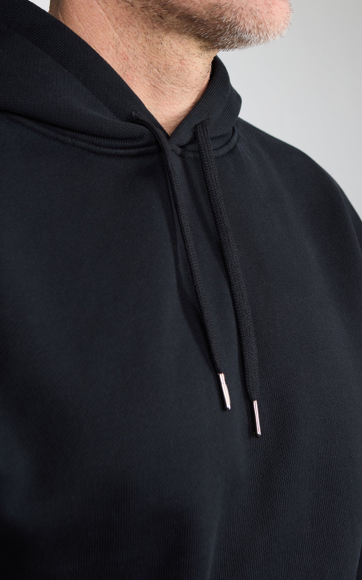 Merz b. Schwanen HOODIE01 Authentic Fleece Classic Fit Hoodie Deep Black