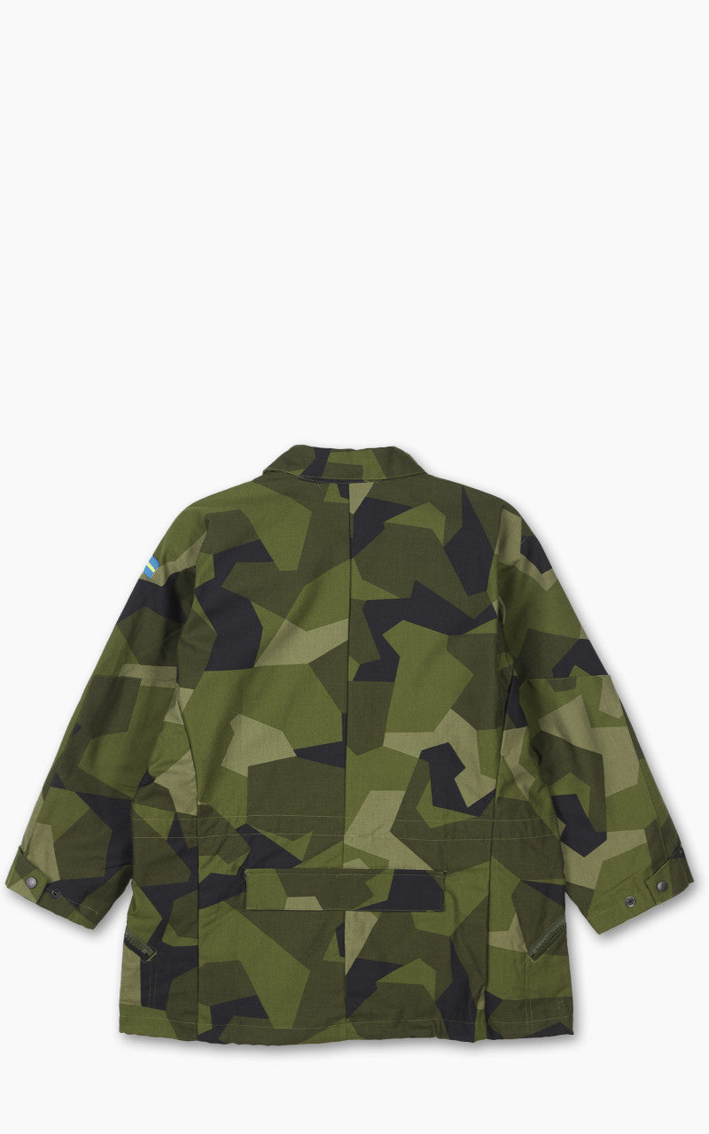 Military Surplus Vintage M-90 Swedish Field Jacket Camo