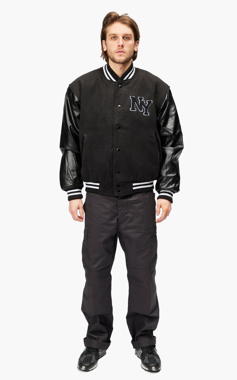 Military Surplus Varsity Jacket Black/Black