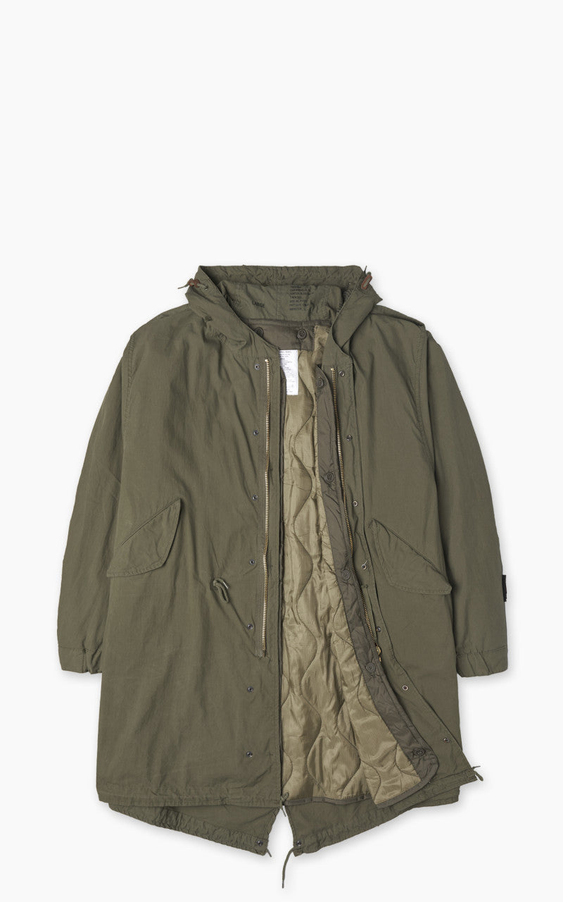 Military Surplus US M51 Fishtail Parka Vintage Washed Olive