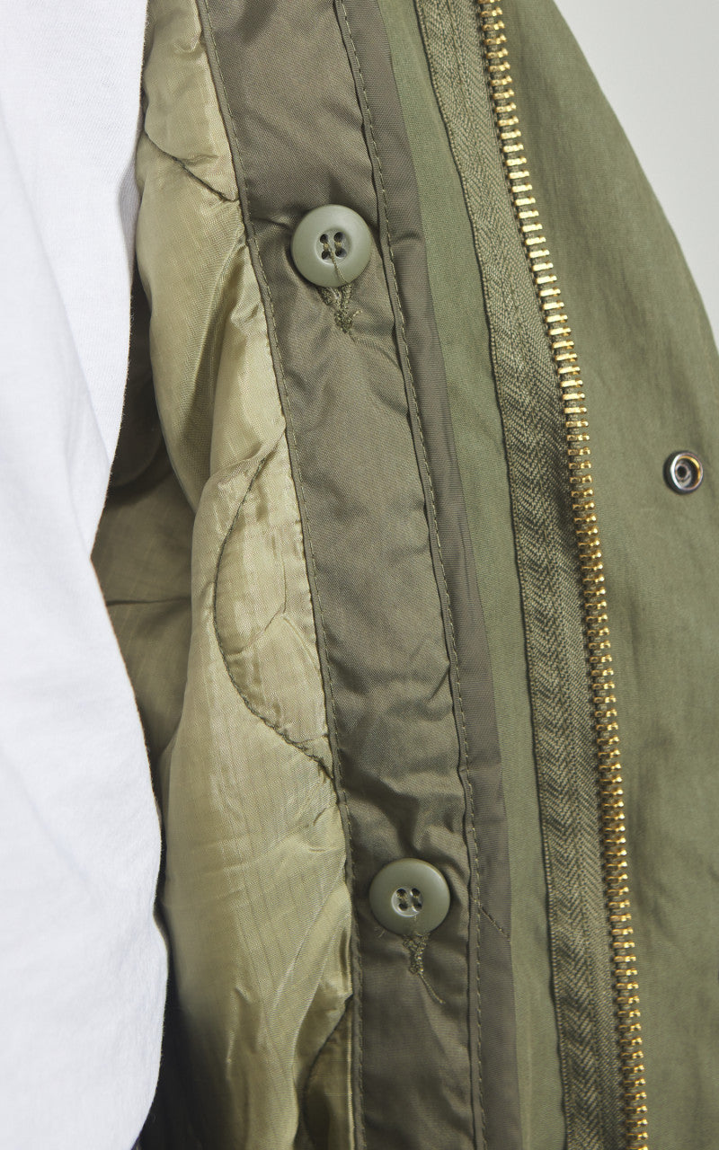 Military Surplus US M65 Fishtail Parka Vintage Washed Olive Drab