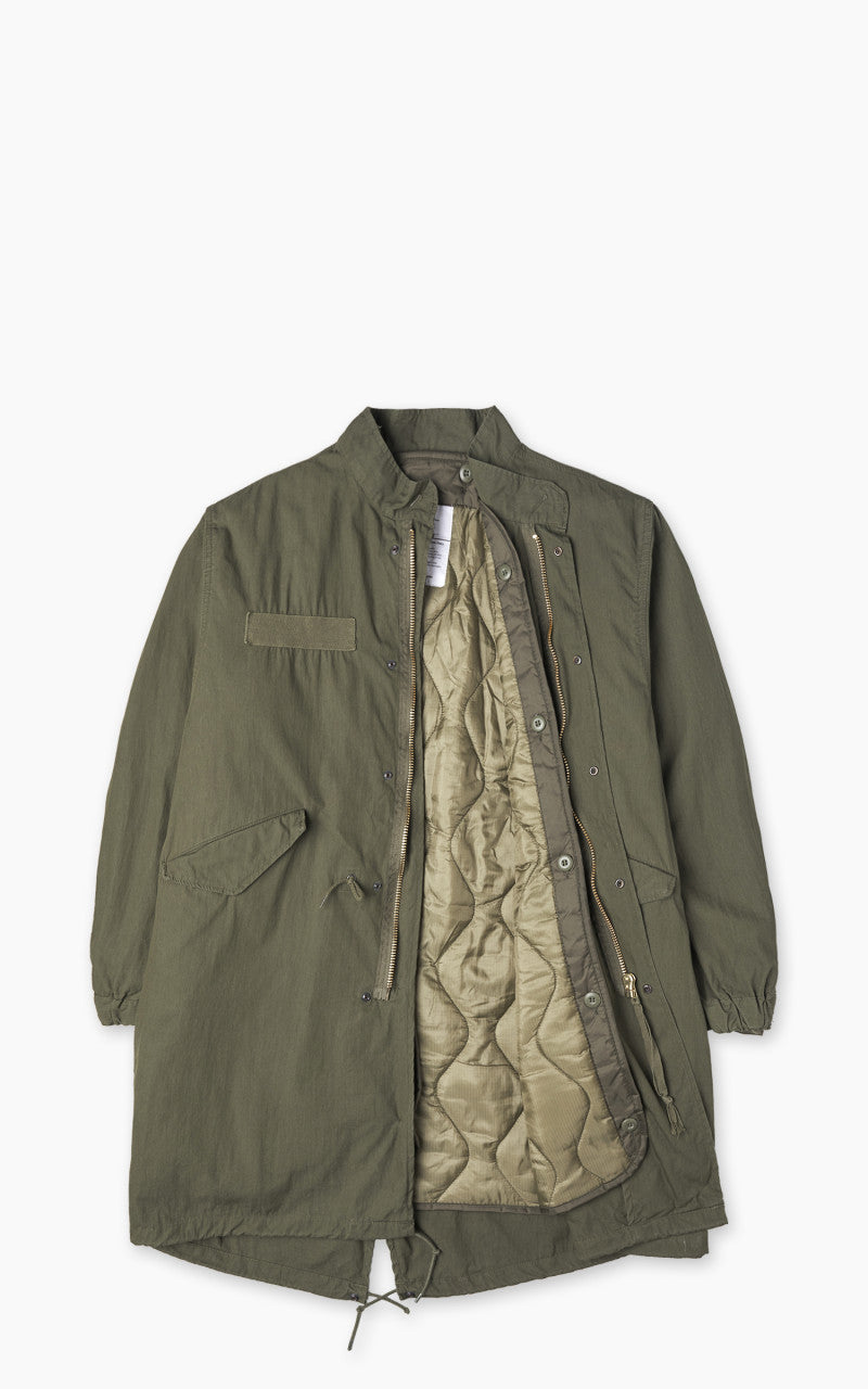 Military Surplus US M65 Fishtail Parka Vintage Washed Olive Drab