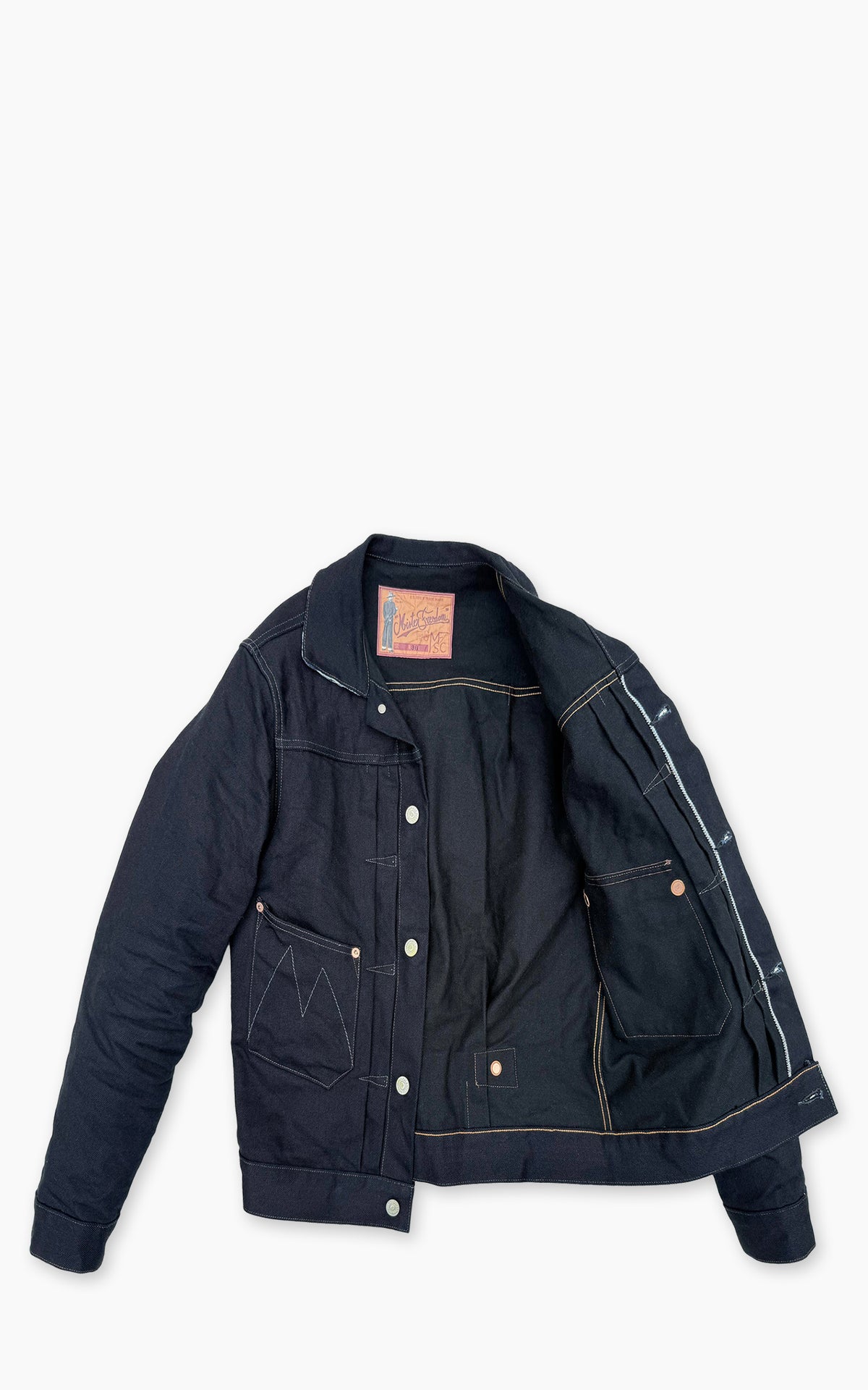 Mister Freedom Ranch Blouse Denim ungewaschenes Midnight Indigo