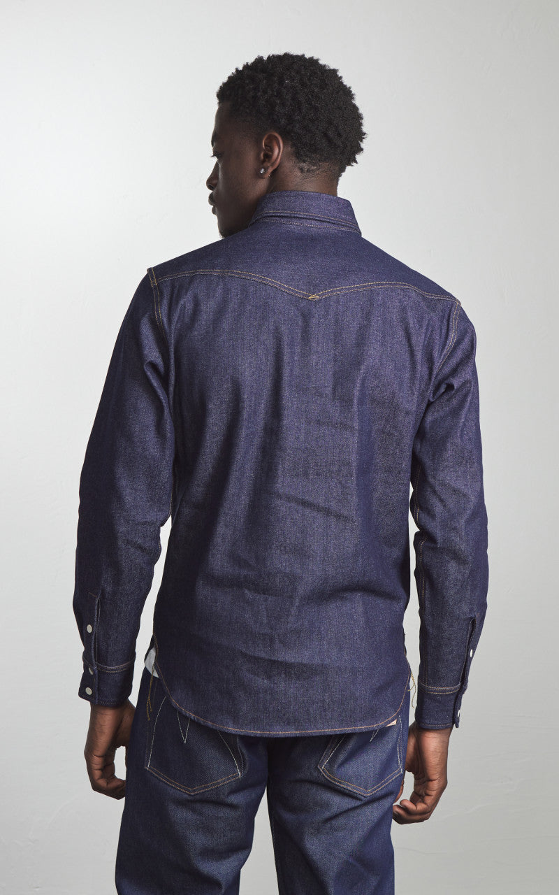 Mister Freedom Appaloosa Western Snap Denim Shirt Indigo