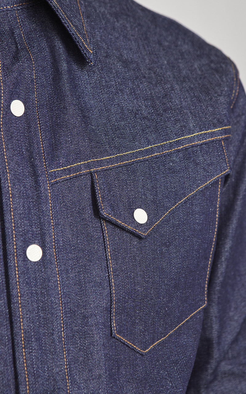 Mister Freedom Appaloosa Western Snap Denim Shirt Indigo