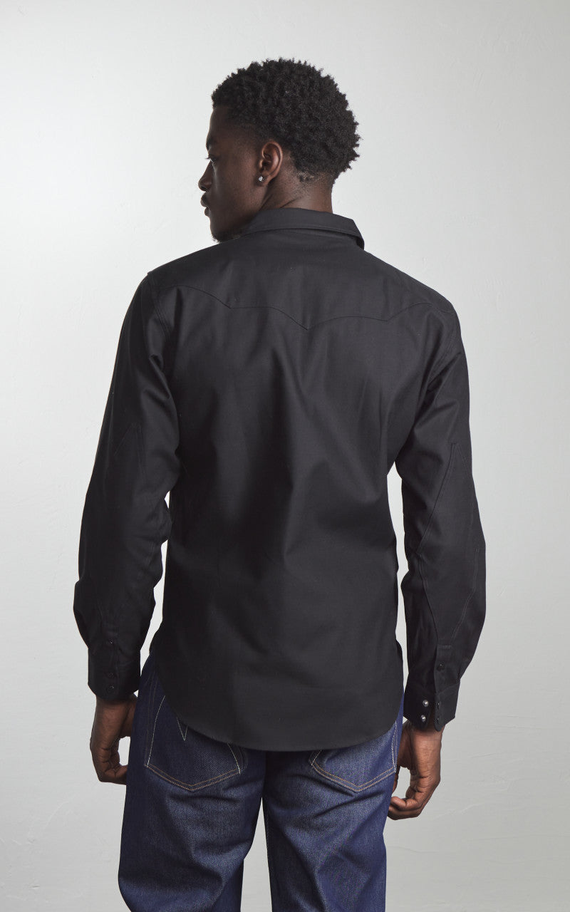 Mister Freedom Dude Rancher Shirt Sateen Black