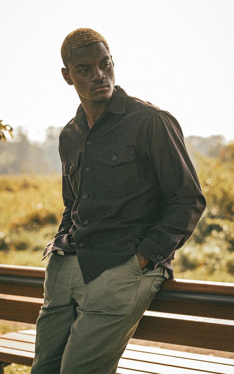 OrSlow US Army Fatigue Shirt Black