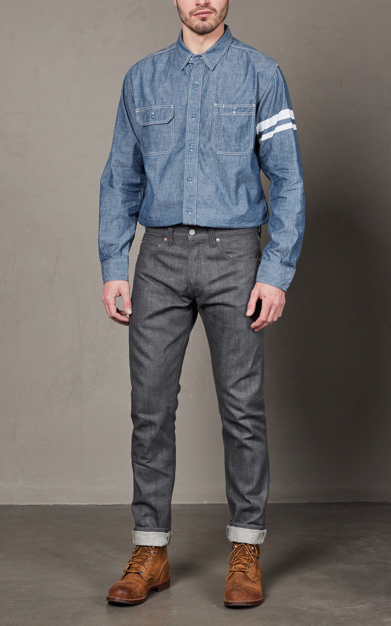 Momotaro Jeans 0306-70G Selvedge Grey Denim 14oz