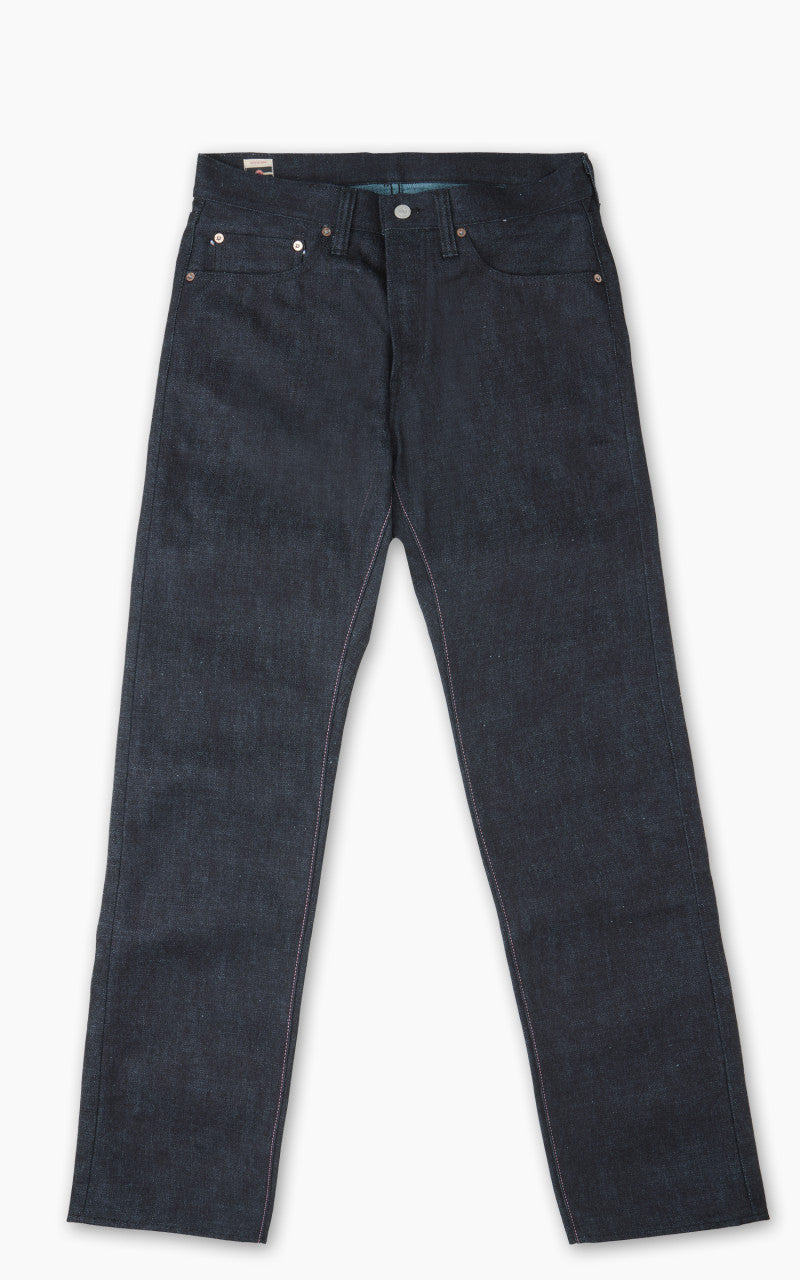 Momotaro Jeans 0405-IM Indigo x Mint Blue High Tapered 15.7oz