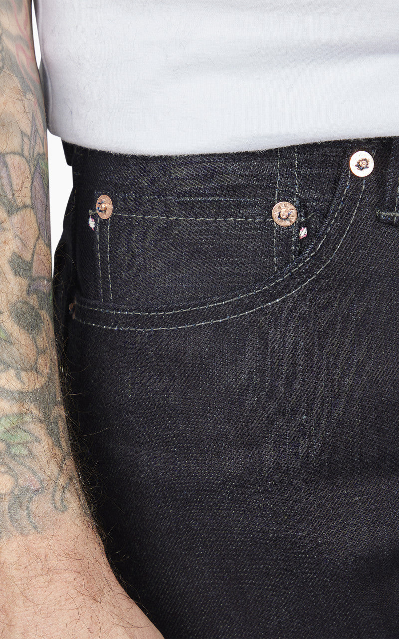 Momotaro Jeans 0605-52GSP Indigo x Grey Double Face Denim 18oz
