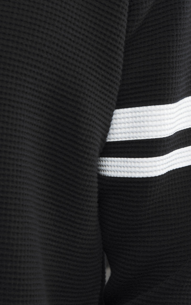 Momotaro Jeans MZTS0079 GTB Thermal Longsleeve T-Shirt Black