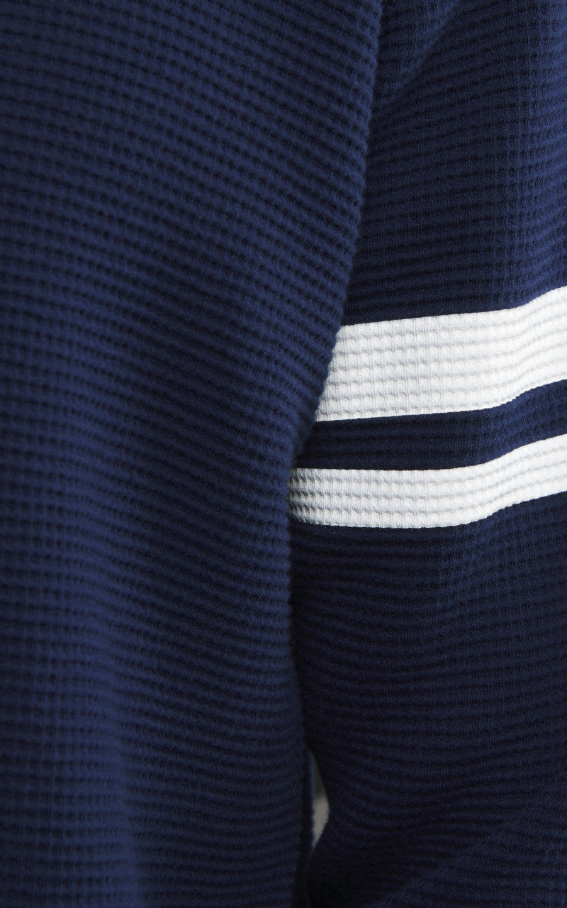 Momotaro Jeans MZTS0079 GTB Thermal Longsleeve T-Shirt Navy