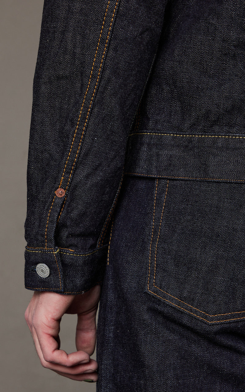Momotaro Jeans 1105SP Type 1 Denim Jacket Rinsed Indigo 15.7oz