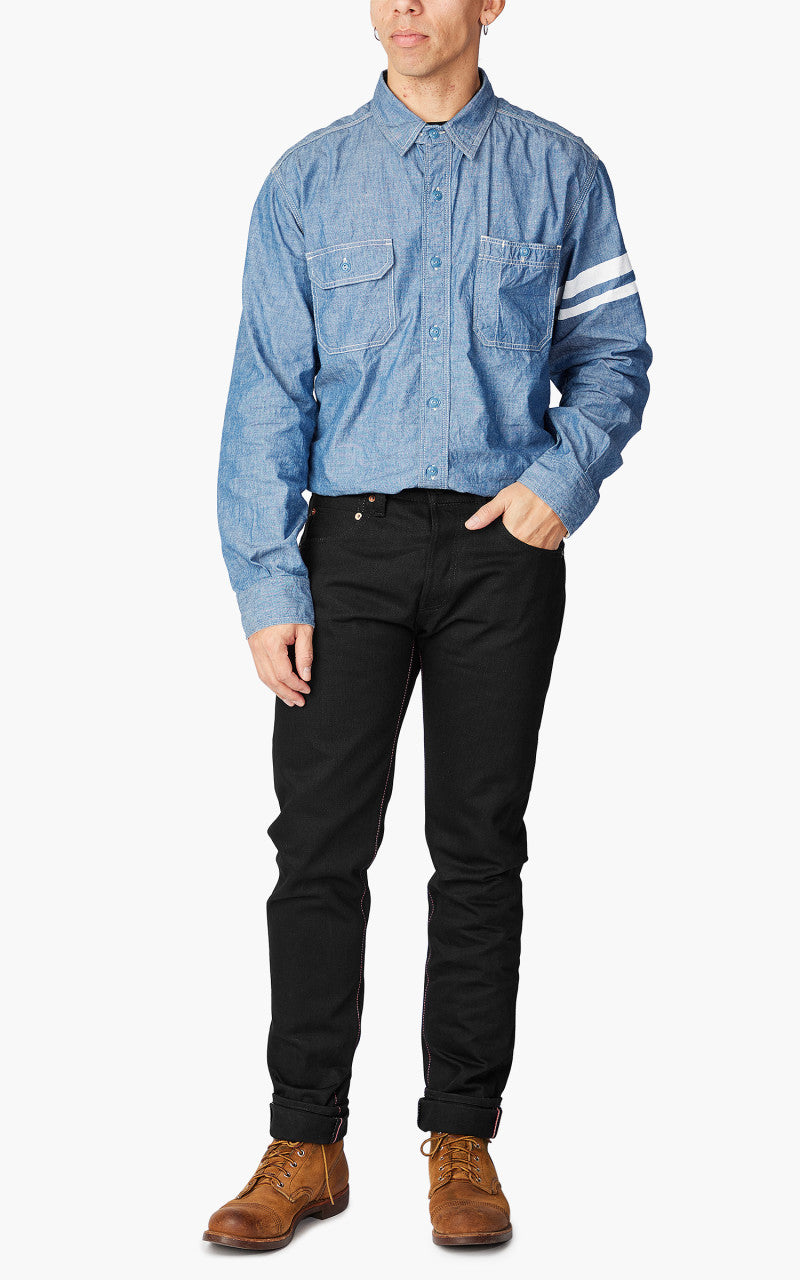 Momotaro Jeans B0306-SP Zimbabwe Cotton Black x Black GTB 15.7oz