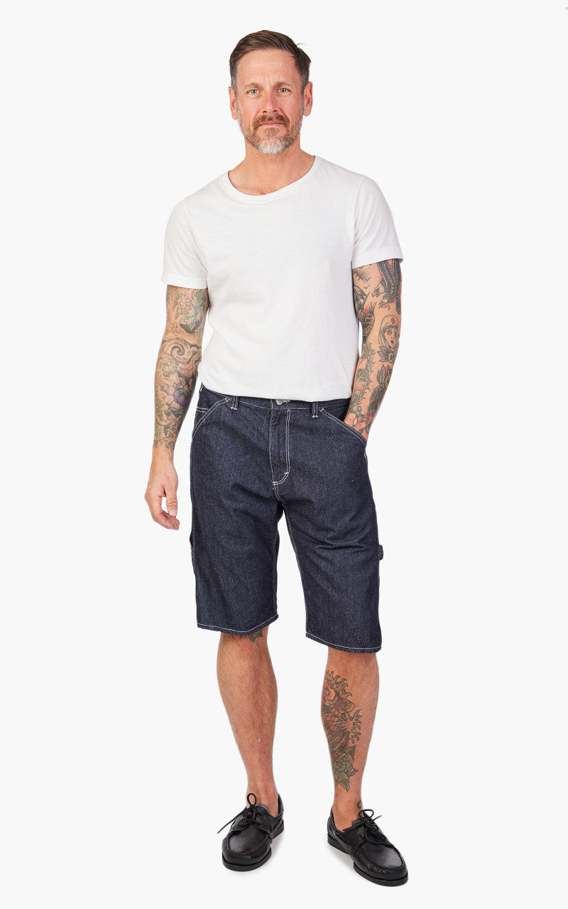 Momotaro Jeans MSP0030M31 GTB Denim Painter Shorts Indigo 10oz