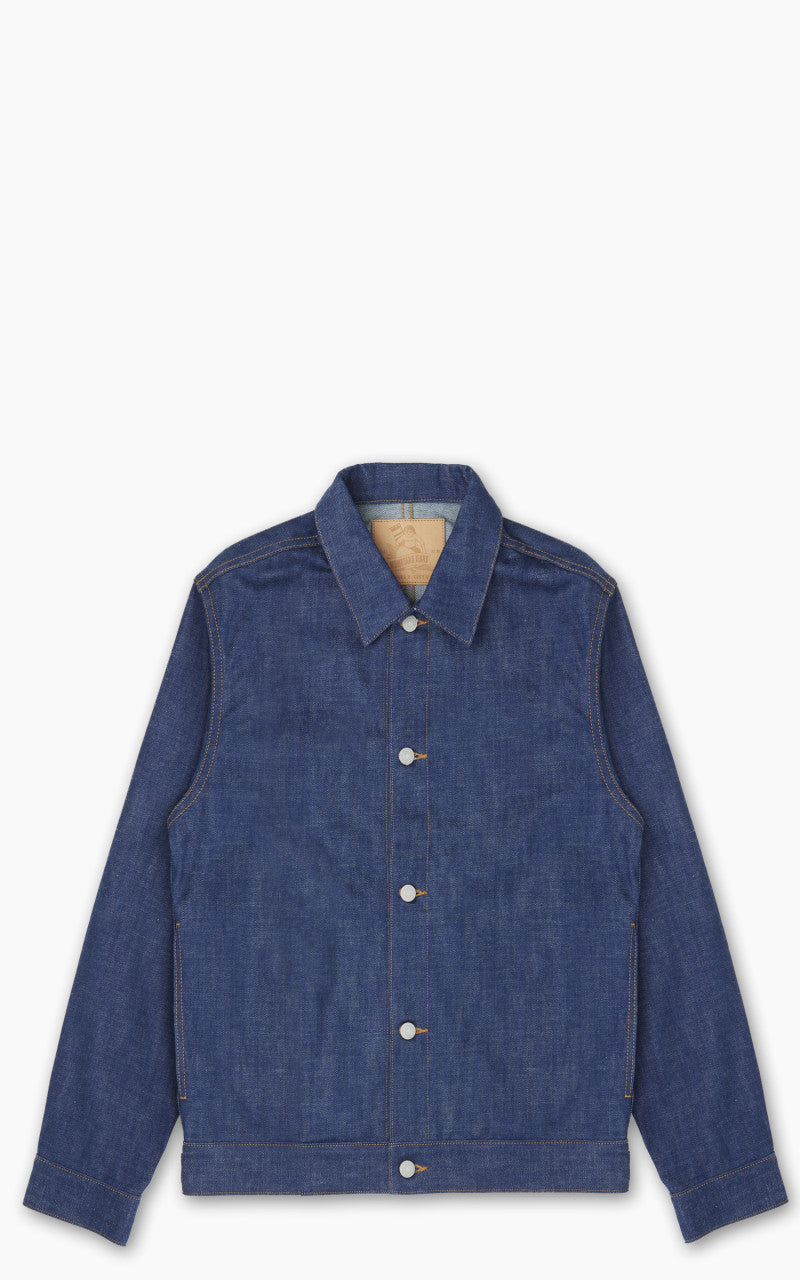 Momotaro Jeans MXGJ1112 Selvedge Denim Jacket Natural Indigo 13.5oz