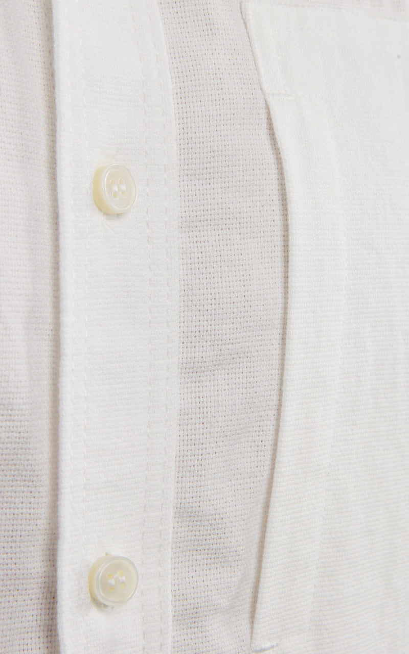 Momotaro Jeans MXLS1008 Dobby Work Shirt White